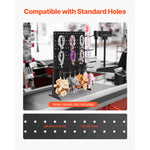 SucceBuy Pegboard Display Stand 17x13 in Tabletop Pegboard Display Stand Thickened Cold-Rolled Steel Peg Board Panel for Grocery