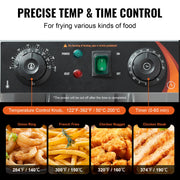 Charger l'image dans la visionneuse de galerie, Amocart  12L Electric Deep Fryer w/Dual Removable Tanks Commercial Countertop  Fryer for Chicken French Fries Frying Chips
