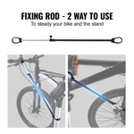 SucceBuy Bike Repair Stand Heavy-duty Aluminum Adjustable Height Magnetic Tool Tray Telescopic Arm Foldable for Home Shops