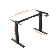Load image into Gallery viewer, Amocart Standing Desk Frame  Electric Stand Up Computer Desk Legs Ergonomic DIY Workstation Base for Home Office Black white
