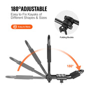 Bild in Galerie-Viewer laden, Amocart Kayak Roof Rack 2 Pairs J-Bar Soft Roof Rack Quick Folding Top Mount Tie Down Carrier for Surf Board Canoe Ski Board
