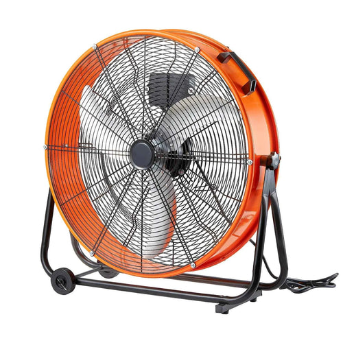 SucceBuy Drum Fan24 Inch High Velocity Shop Fan Use 3-Speed 8600CFM 360°0-2h Timer Fan to Warehouse Workshop Factory Basement
