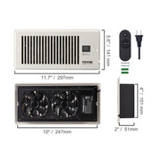 Charger l'image dans la visionneuse de galerie, Amocart Booster Fan 4x12in Duct Fan 100CFM 10 Adjustable Speeds with LCD Smart Controller for Wall and Floor
