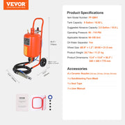 Load image into Gallery viewer, Amocart 5/10/20 Gallon Sand Blaster 60-110 PSI Portable Air Sandblaster Kit w/ Oil-Water Separator for Paint Stain Rust Removal
