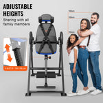 Amocart Inversion Table Heavy Duty Inversion Table Decompression Back Stretcher Machine Strength Training Equipment w/Headrest