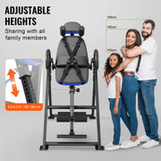 Bild in Galerie-Viewer laden, Amocart Inversion Table Heavy Duty Inversion Table Decompression Back Stretcher Machine Strength Training Equipment w/Headrest
