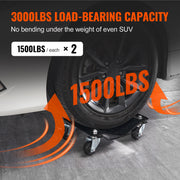 Bild in Galerie-Viewer laden, Amocart Car Tire Wheel Trolley Dollies 2/4PCS 1500lb Weight Capacity Vehicle Skate Moving Tire with 4 Casters Auto Repair Mover

