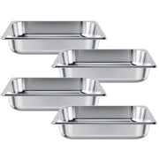 Bild in Galerie-Viewer laden, Amocart 2 4 6 Pack Stainless Steam Hotel Pan 1/2 Size Table Steam Pan Anti Jam Restaurant Supplies Rustproof Catering Storage
