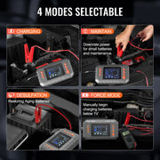 Charger l'image dans la visionneuse de galerie, Amocart Smart Battery Charger 20-Amp Lithium LiFePO4 Lead-Acid (AGM/Gel/SLA) LCD Display Trickle Charger, Boat Motorcycle Use
