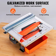 Bild in Galerie-Viewer laden, Amocart Wet Tile Saw 7-inch 65Mn Steel Blade 3500 RPM Induction Motor Tile Cutter Wet Saw Water Reservoir 0-45 Degrees Angle
