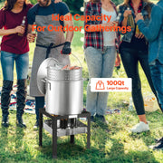 Charger l'image dans la visionneuse de galerie, Amocart 60/80/100Qt Seafood Boiling Kit with Strainer Cooking Set for Crab Crawfish Boiling Aluminum Stockpot with Steamer Rack

