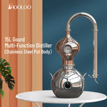 HOOLOO D8/15 Home Distiller Alcohol Distiller Hydrosol Essential Oil Still Copper Moonshine Apparatus Multifunctional Distiller