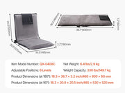 Charger l'image dans la visionneuse de galerie, Amocart Floor Chair Recycled Foam Folding Sofa Chair Multifunctional Floor Chair with Back Support Ideal for Sleeping Reading
