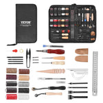 Amocart 38/59/61/72/92PCs Leather Working Tools Kit Leather Craft Tools Storage Bag Engraving Punching Sewing Stamping Tools