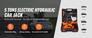 Charger l'image dans la visionneuse de galerie, Amocart 5 Ton Electric Car Jack Hydraulic Jack with Electric Impact Wrench Portable Car Lift  for SUV Sedan Truck Change Tires
