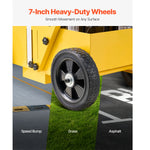 Amocart Striping Line Marking Machine 24 x 13 x 35.4 in 4-Wheel with 2-4 in Adjustable Width for Roads Lots Sports Field Yellow