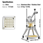 Amocart Commercial Vegetable Fruit Heavy  Professional Food Dicer Kattex French Fry Cutter Onion Slicer Stainless Steel