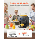 SucceBuy Snowflake Ice Machine 44/88/132/176LBS/24H Snowflake Ice Maker with Stainless Steel Blade Tank for Home Small Gathering