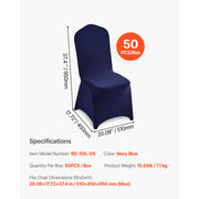 Load image into Gallery viewer, SucceBuy 50 Pcs Purple Chair Covers Polyester Spandex Chair Cover Stretch Slipcovers for Wedding Party Flat-Front Chair Covers
