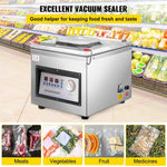 Amocart DZ-260C Chamber Vacuum Sealer Kitchen Food Packing Sealing Machine 110V Packaging for Food Saver Home Commercial Using
