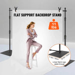 Amocart 10 x 10 ft Heavy Duty Backdrop Stand Height Adjustable Photography Backdrop Stand for Party Wedding Display Exhibition
