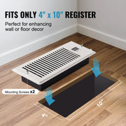 Bild in Galerie-Viewer laden, Amocart Booster Fan 4x12in Duct Fan 100CFM 10 Adjustable Speeds with LCD Smart Controller for Wall and Floor
