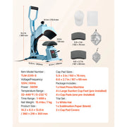 Load image into Gallery viewer, Amocart Hat Heat Press Machine 8.5 x 4 in Large Heating Plate with Caps Stretcher Precise Temperature Time Control Heat Press
