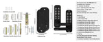 Amocart Mechanical Keyless Entry Door Lock Single/Double -Sided 14 Digit Keypad and Handle Embedded