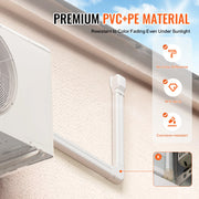 Bild in Galerie-Viewer laden, Amocart Mini Split Line Set Cover PVC Decorative Pipe Line Cover For Air Conditioner Easy to Install Paintable for Heat Pump
