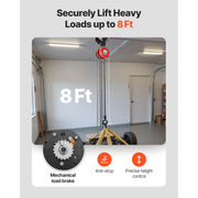 Bild in Galerie-Viewer laden, Amocart 1T/2T Hand Chain Hoist Manual Chain Block with 8/10/20 ft Lifting Height Pulley Hoist for Garage Warehouse Machinery
