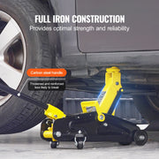 Charger l'image dans la visionneuse de galerie, Amocart Low Profile Floor Jack 2 Ton Heavy Duty Iron Hydraulic Racing Floor Jack Hydraulic Jack Single Piston Quick Lift Pump
