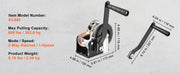 Bild in Galerie-Viewer laden, Amocart Hand Winch Heavy Duty Rope Crank with 33 ft Steel Wire Cable and Two-Way Ratchet for Trailer Boat or ATV Towing
