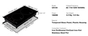 Charger l'image dans la visionneuse de galerie, Amocart 2 Burners Electric Induction Cooktop Stove Hob Built-in Burner Cooker Sensor Touch Control Magnetic Cooker Hot Plate
