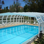 Any Size Custom Aluminum Telescopic Swimming Pool Cover Transparent Retractable Weatherproof Outdoor Backyard Garden Patio Shelt