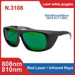Laser Safety Glasses 190-2000nm 10600nm OD6 CO2 Laser Protection goggles 1064 532 200-2000nm IPL laser glasses Laser protection