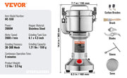 Bild in Galerie-Viewer laden, Amocart 150-2500g Electric Grain Mill Grinder Commercial Swing Spice Grinders for Dry Herbs Grains Spices Cereals Coffee Corn
