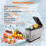 Amocart 8L to 75L Car Refrigerator Fridge Portable Icebox Single&Dual Zone w/Blue Tooth Temp Adjustable for Outdoor Camping RV