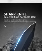 LETGOS Pocket Folding Knife, 22 in 1,Survival Gear EDC Rescue Tool with nylon sheath, Emergency, Camping, Hunting, Gift for dad