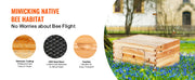 Load image into Gallery viewer, Amocart Bee Hive Deep Box Starter Kit 100% Beeswax Coated Natural Cedar Wood Langstroth Beehive Kit Transparent Acrylic
