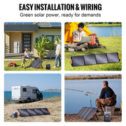 Charger l'image dans la visionneuse de galerie, Amocart Portable Monocrystalline Solar Panel Foldable ETFE Charger Efficiency Panel Waterproof for Power Station Camping Hiking
