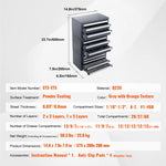 Amocart Steel Drill Dispenser Organizer Cabinet Storage Drill Bit Dispenser Cabinet Three-Drawer Drill Bit Organizer Cabinet