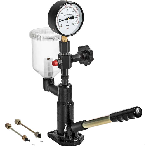 Amocart Diesel Fuel Injector Nozzles Tester with Dual Scale Gauge 6000PSI Engine Fuel Tester Repair Tool for Car Tractor Truck