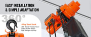 Bild in Galerie-Viewer laden, Amocart 2200 lbs Electric Chain Hoist Single Phase Overhead Lifting Crane with Chain 10 ft  Wired Remote Control for Garage
