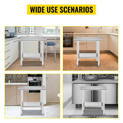 Bild in Galerie-Viewer laden, Amocart Stainless Steel Kitchen Work Bench Commercial Catering Table Worktable w/Undershelf 330LBS 286LBS for Restaurant Garage
