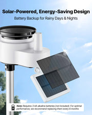 Load image into Gallery viewer, Amocart 7-in-1 Wireless Weather Station 7.5-Inch VA Display Solar Powered Sensor, Rain Gauge, Indoor&amp;Outdoor Forecast, No WiFi

