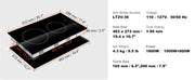 Charger l'image dans la visionneuse de galerie, Amocart 2/4/5 Burners Built-in Induction Stove Top 12/24/30in Ceramic Glass Electric Cooktop For Household Commercial  Cooking
