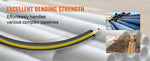 Amocart Fish Tape Fiberglass 425/492/600/656 ft Duct Rodder Fishtape Wire Puller Fishing Tools for Walls and Electrical Conduit