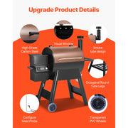 Bild in Galerie-Viewer laden, WiFi App-Controlled Pellet Grill, Amocart BBQ Smoker with LCD Controller for Camping
