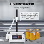 SucceBuy Automatic Liquid Filling Machine Bottle Water Filler Gear Pump Digital Control for Perfume Beverage Olive Oil 50-5000g