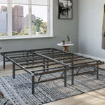New Upgrade US Shipping Queen Size Metal Platform Bed Frame with 14 Slat Mattress Foundation No Box Spring Required-Premium